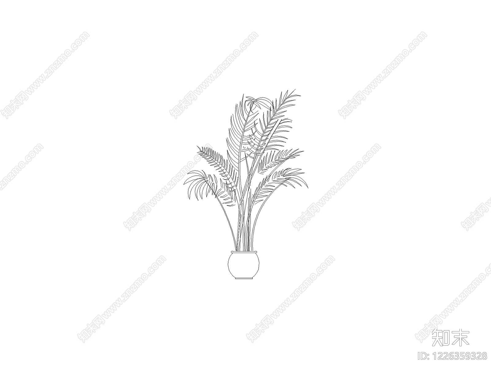 绿植cad施工图下载【ID:1226359328】