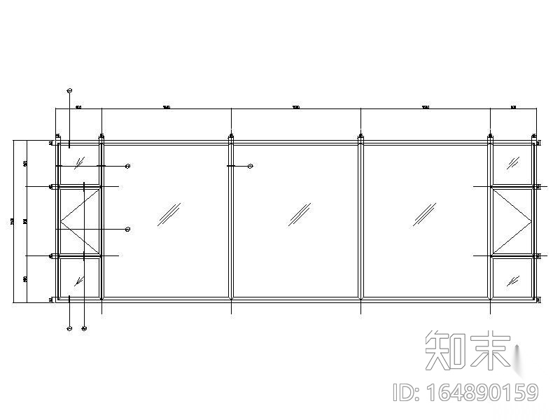 铝窗cad施工图下载【ID:164890159】