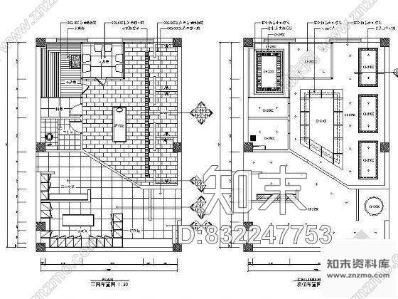 图块/节点豪华浴城女浴区装修详图cad施工图下载【ID:832247753】