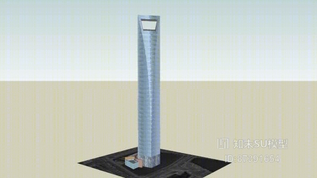 艺术风格建筑SU模型下载【ID:817922446】