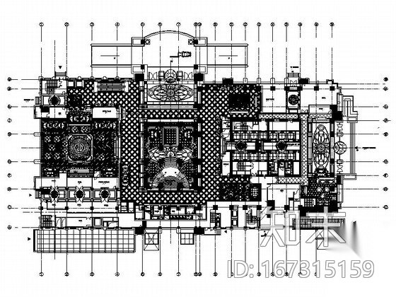 [南通]新城区国家白金五星级国际大酒店装修图（含方案）cad施工图下载【ID:167315159】