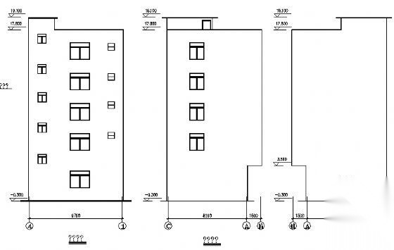 某五层私人住宅楼建筑施工图cad施工图下载【ID:149847133】