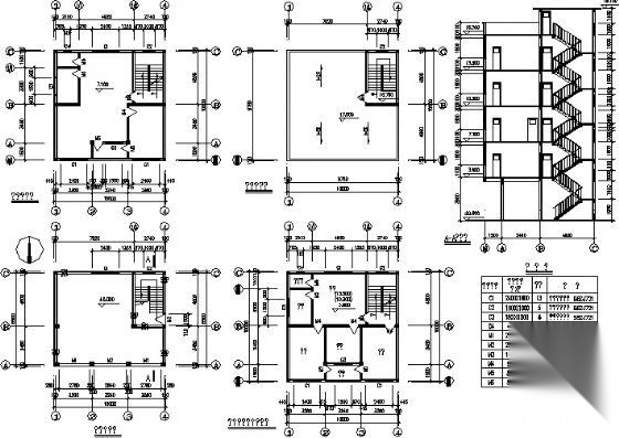 某五层私人住宅楼建筑施工图cad施工图下载【ID:149847133】