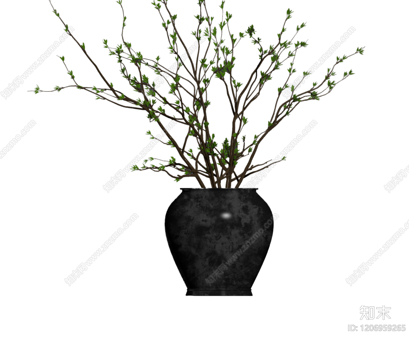 盆栽植物装饰3D模型下载【ID:1206959265】