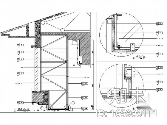 [东莞]度假村高档五星级酒店大堂装修施工图（含效果）cad施工图下载【ID:165908111】