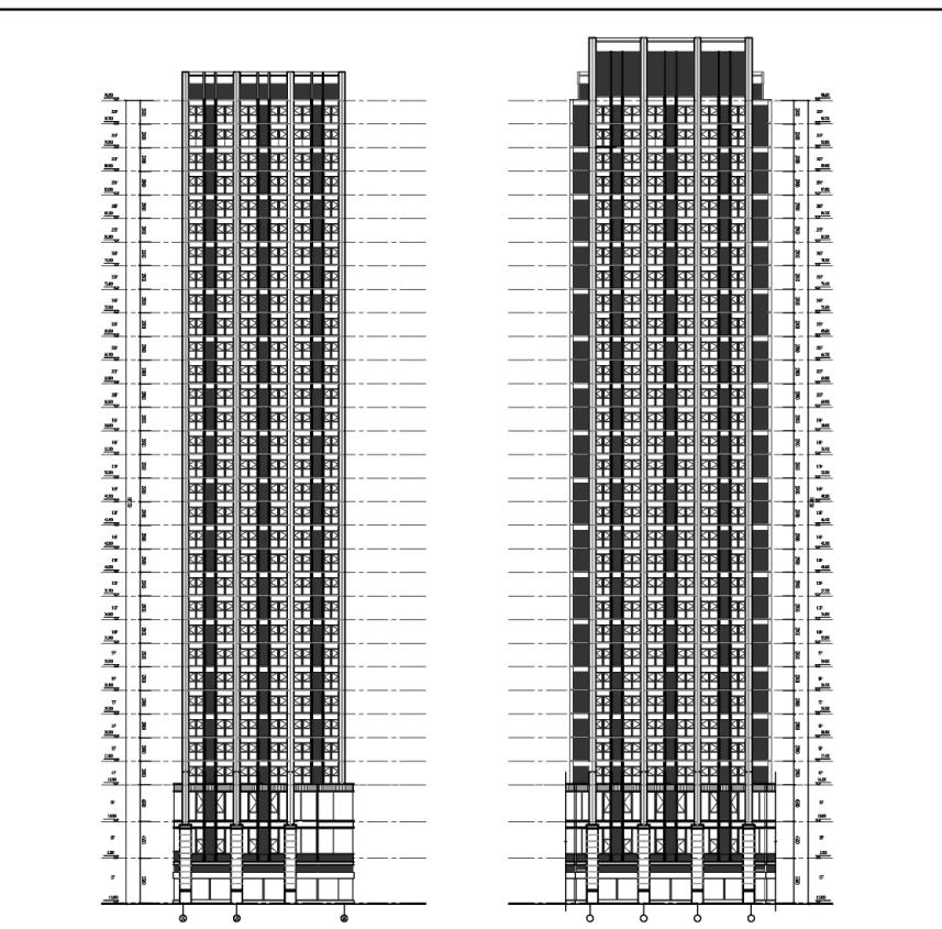 [合肥]高层现代Artdeco风格塔式住宅建筑（知名地产两...cad施工图下载【ID:166446110】