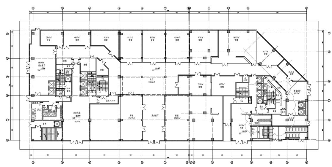 [合肥]高层现代Artdeco风格塔式住宅建筑（知名地产两...cad施工图下载【ID:166446110】