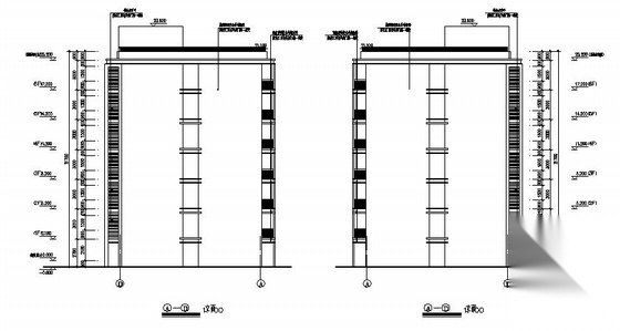 [杭州市滨江区]某七层职工宿舍楼建筑施工图cad施工图下载【ID:165420179】