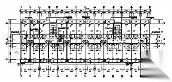 [杭州市滨江区]某七层职工宿舍楼建筑施工图cad施工图下载【ID:165420179】