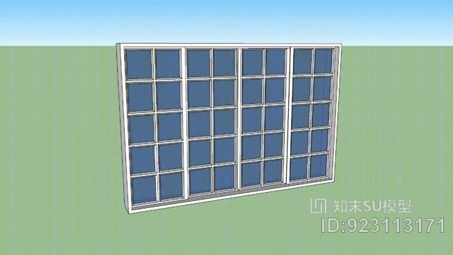 木格子窗的影响SU模型下载【ID:923113171】