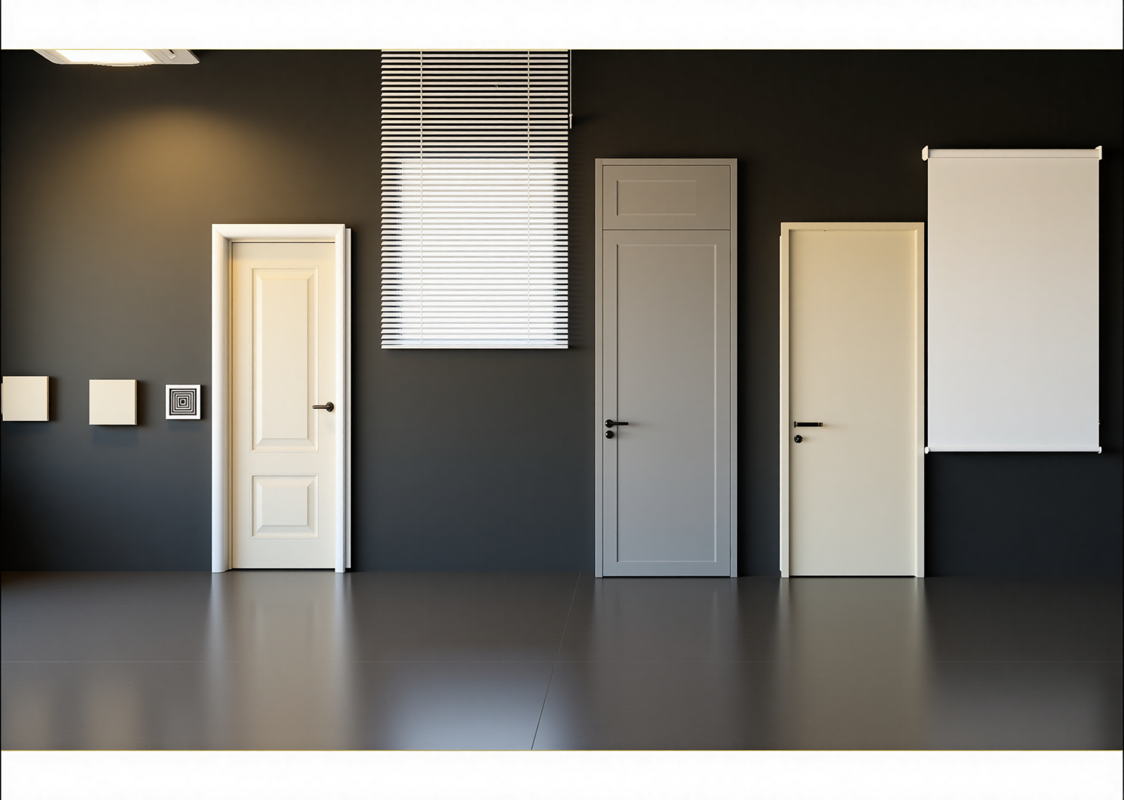 现代门窗展厅3D模型下载【ID:1215095038】