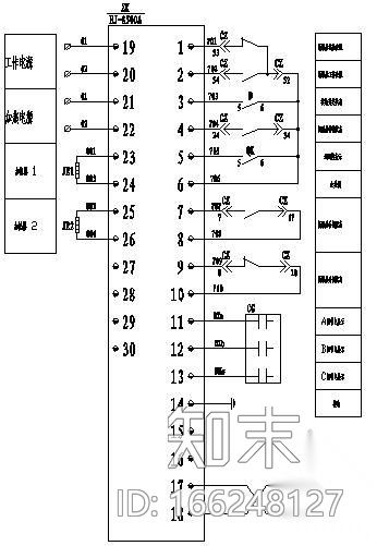 某工厂配电柜二次接线图纸cad施工图下载【ID:166248127】