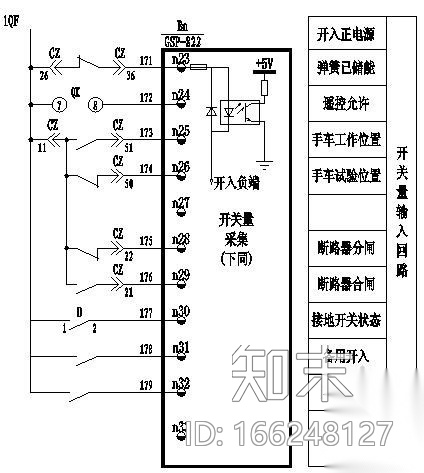 某工厂配电柜二次接线图纸cad施工图下载【ID:166248127】