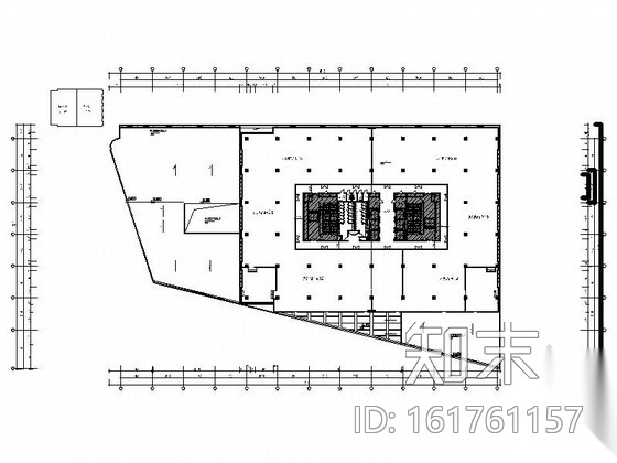 [上海]大型IT企业现代办公楼室内装修施工图（含效果）施工图下载【ID:161761157】