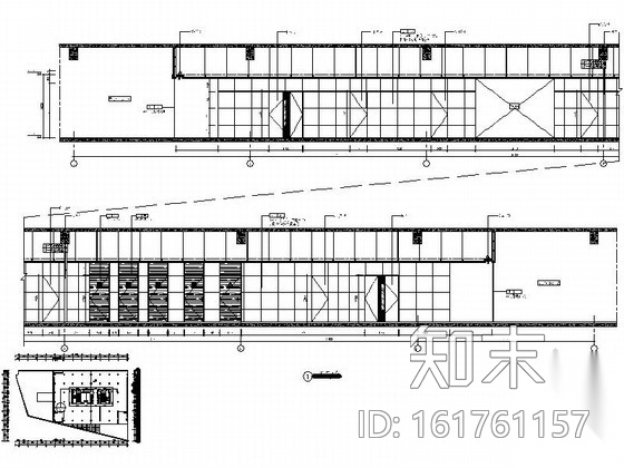 [上海]大型IT企业现代办公楼室内装修施工图（含效果）cad施工图下载【ID:161761157】