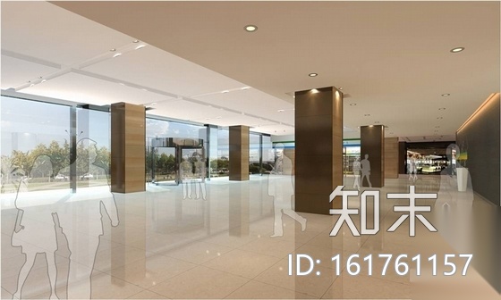 [上海]大型IT企业现代办公楼室内装修施工图（含效果）cad施工图下载【ID:161761157】