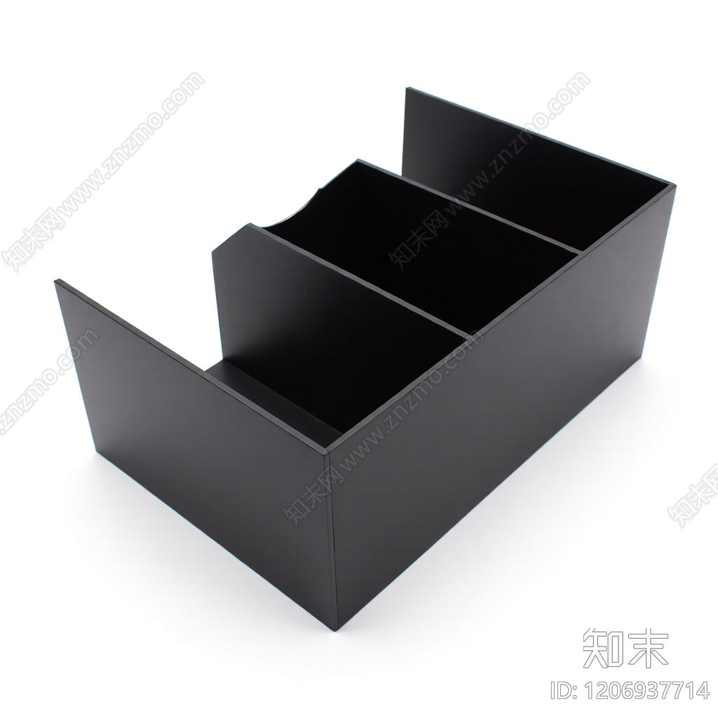 黑色分格储物盒3D模型下载【ID:1206937714】