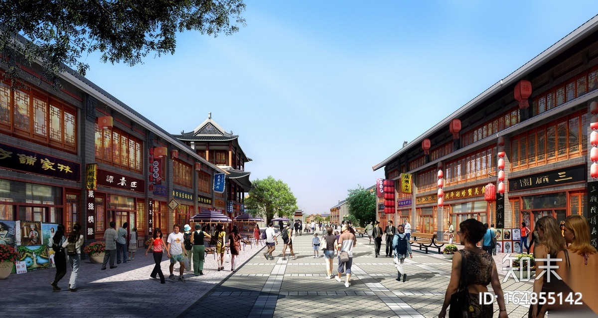 [河南]古城镇历史文化街区保护规划方案cad施工图下载【ID:164855142】