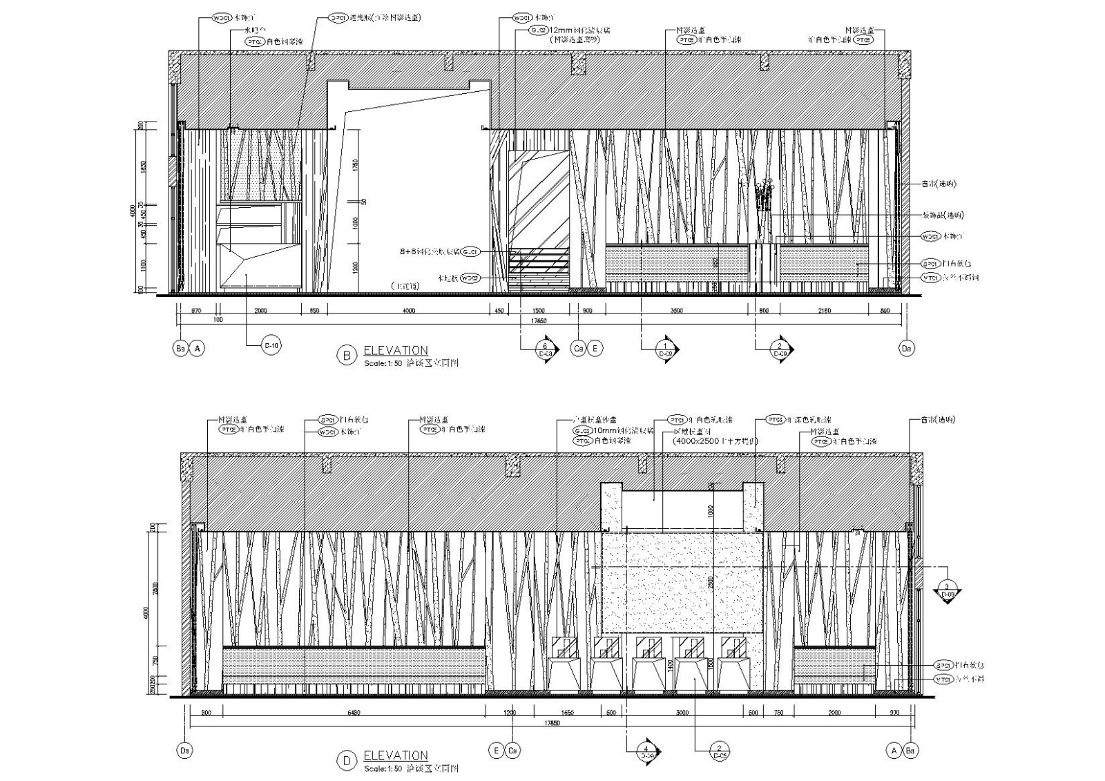 [广东]惠州某楼盘售楼部设计施工图+效果图cad施工图下载【ID:160414108】