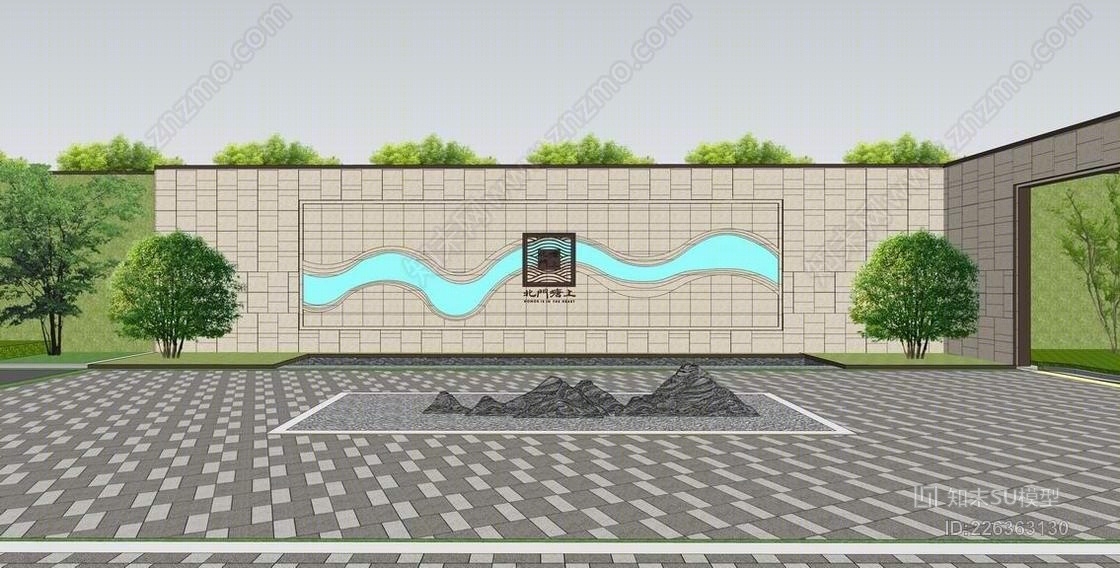 万科无锡北门塘上示范区SU模型下载【ID:226363130】