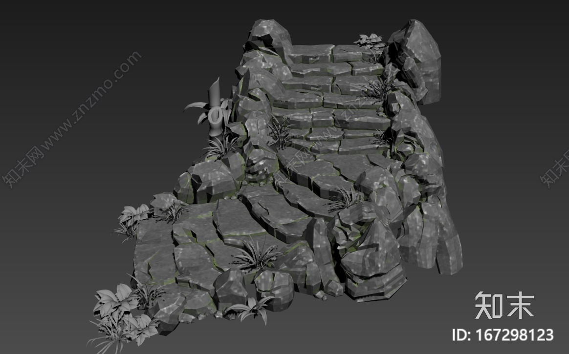 东方仙侠石阶CG模型下载【ID:167298123】
