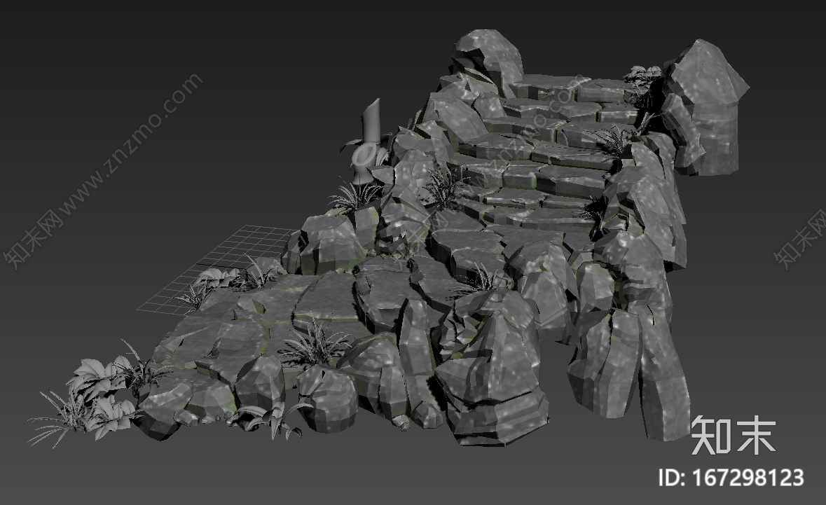 东方仙侠石阶CG模型下载【ID:167298123】