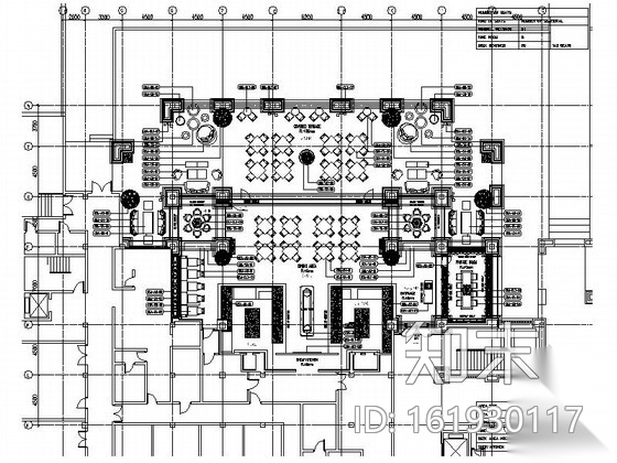 [三亚]旅游胜地国际酒店集团全日制餐厅施工图（含效果）cad施工图下载【ID:161930117】