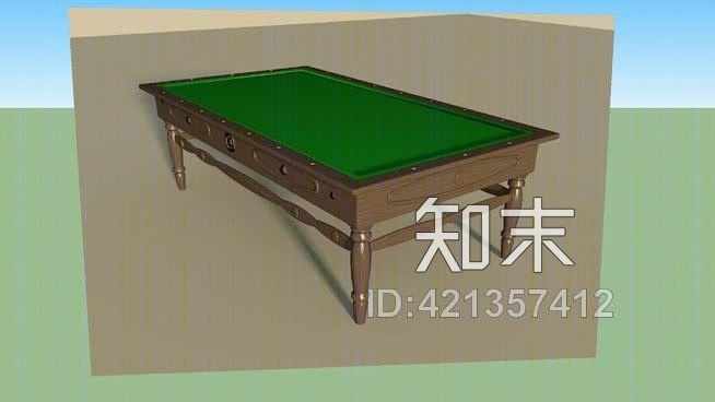billiards台球桌SU模型下载【ID:421357412】