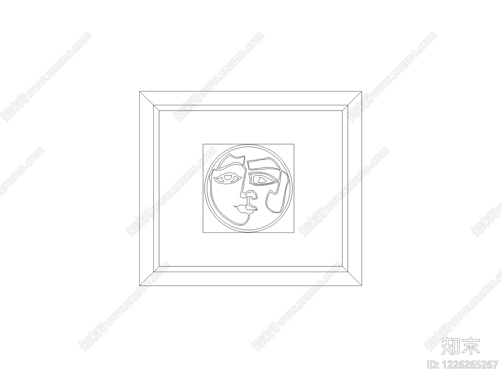 挂画CAD图纸