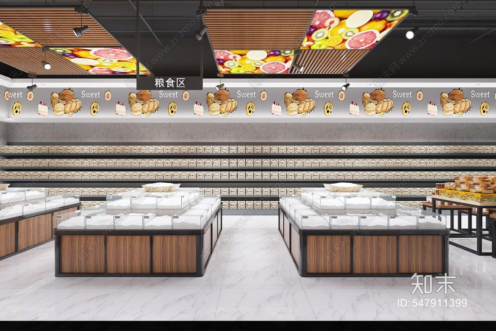 现代超市3D模型下载【ID:547911399】