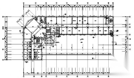 自来水公司办公楼建筑方案图cad施工图下载【ID:151436122】