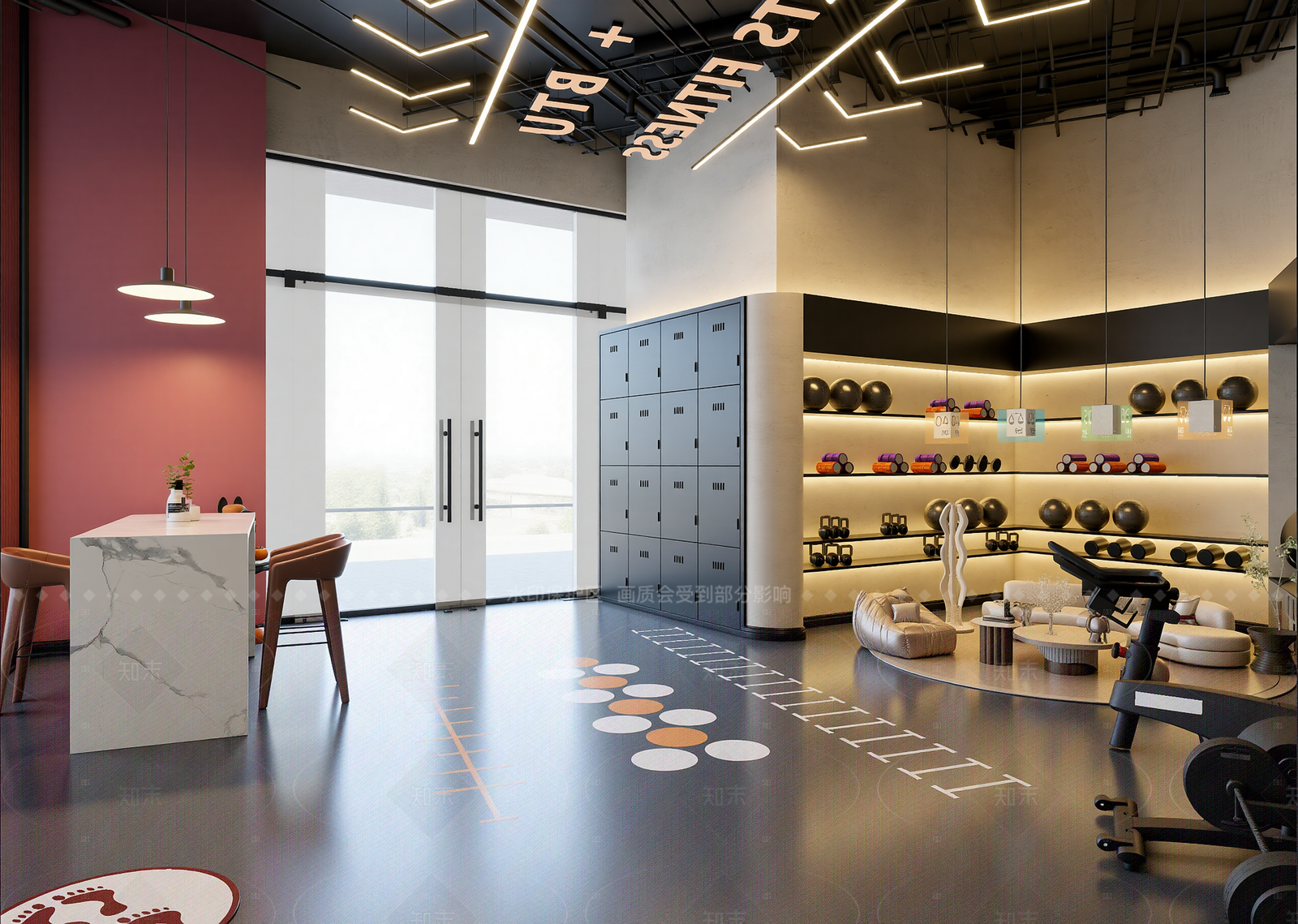 工业健身房3D模型下载【ID:1214957553】