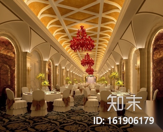 [上海]豪华酒店一层装饰改建施工图（含效果)cad施工图下载【ID:161906179】
