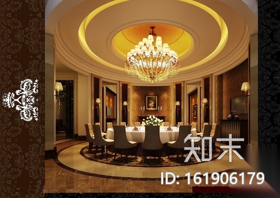 [上海]豪华酒店一层装饰改建施工图（含效果)cad施工图下载【ID:161906179】