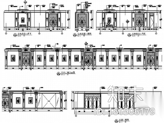 [上海]豪华酒店一层装饰改建施工图（含效果)cad施工图下载【ID:161906179】