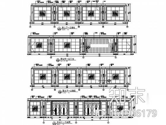 [上海]豪华酒店一层装饰改建施工图（含效果)cad施工图下载【ID:161906179】