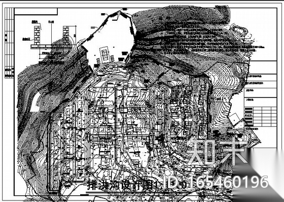 某住宅小区截洪沟设计图cad施工图下载【ID:165460196】