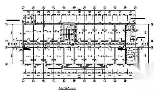 办公楼建筑施工图cad施工图下载【ID:151405123】