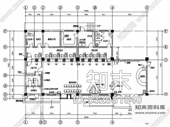 施工图安徽某大型办公服务大厅室内设计CAD施工图施工图下载【ID:532081840】