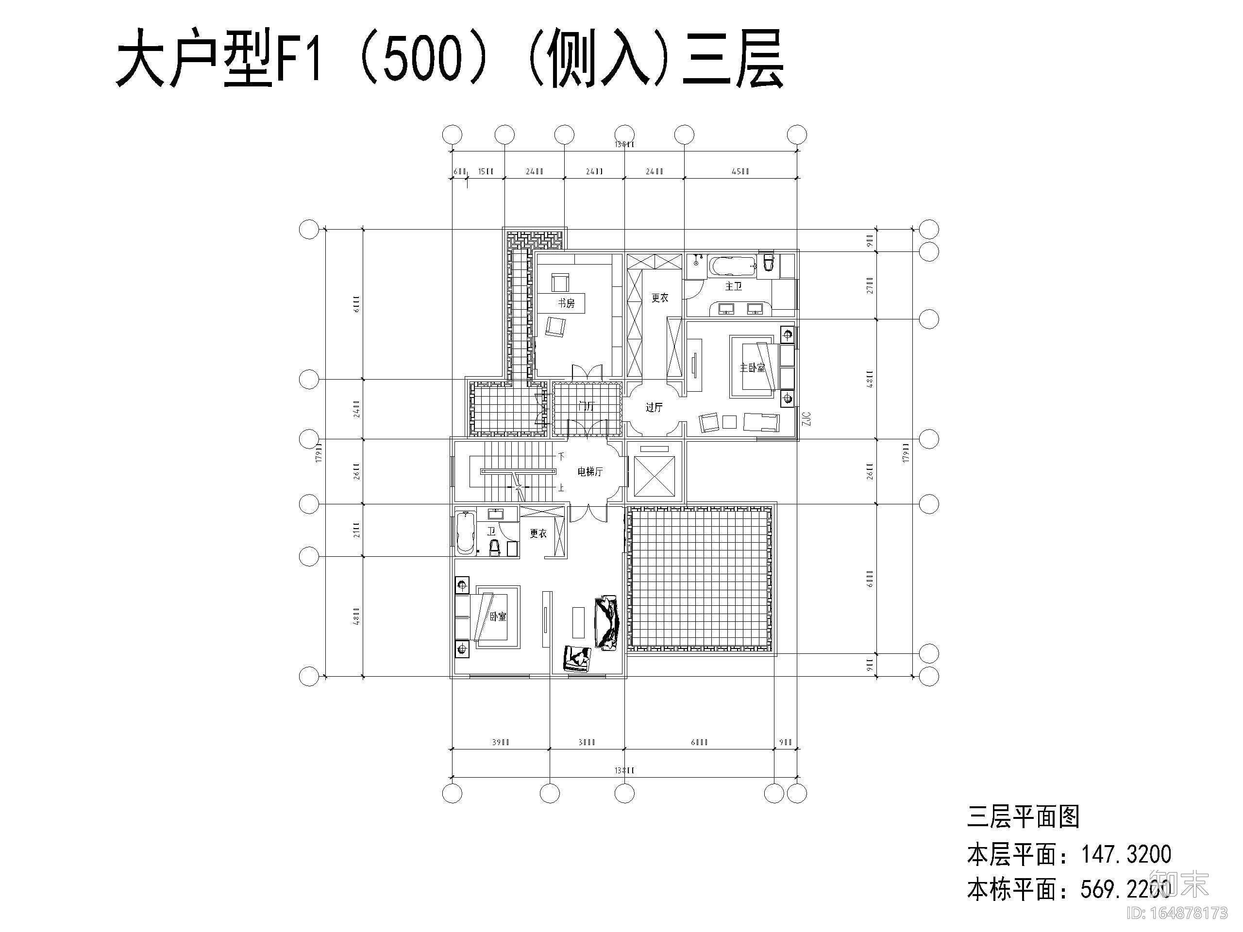 33套独栋别墅建筑平面户型设计（CAD）施工图下载【ID:164878173】