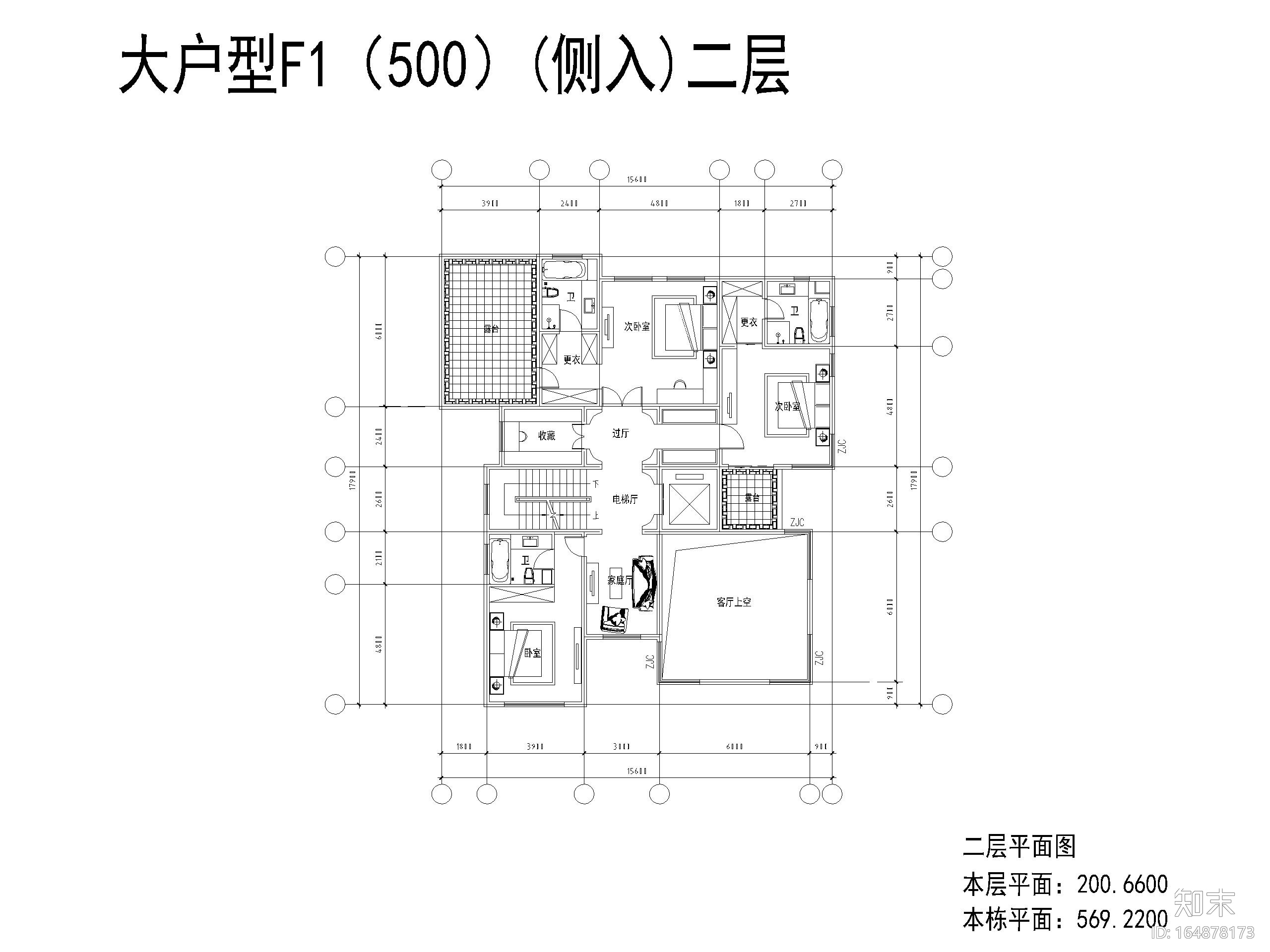 33套独栋别墅建筑平面户型设计（CAD）施工图下载【ID:164878173】