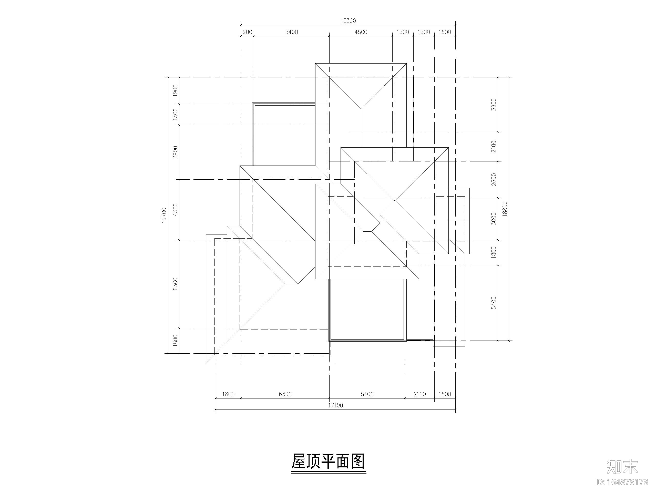 33套独栋别墅建筑平面户型设计（CAD）施工图下载【ID:164878173】