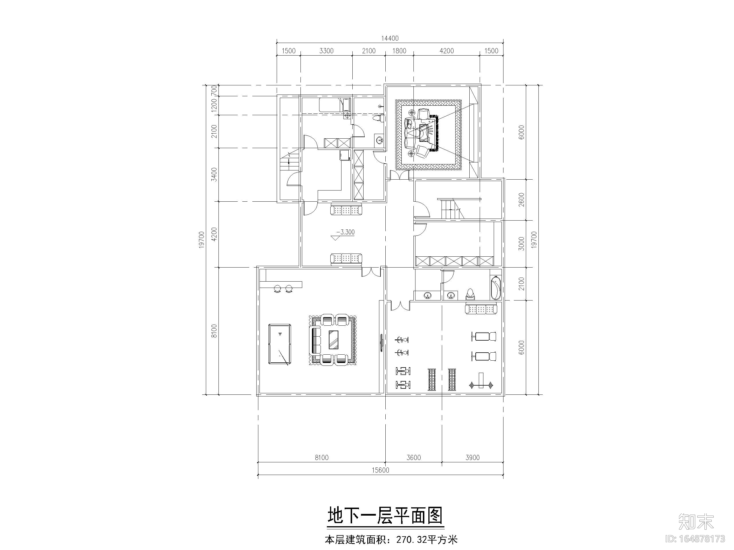 33套独栋别墅建筑平面户型设计（CAD）施工图下载【ID:164878173】