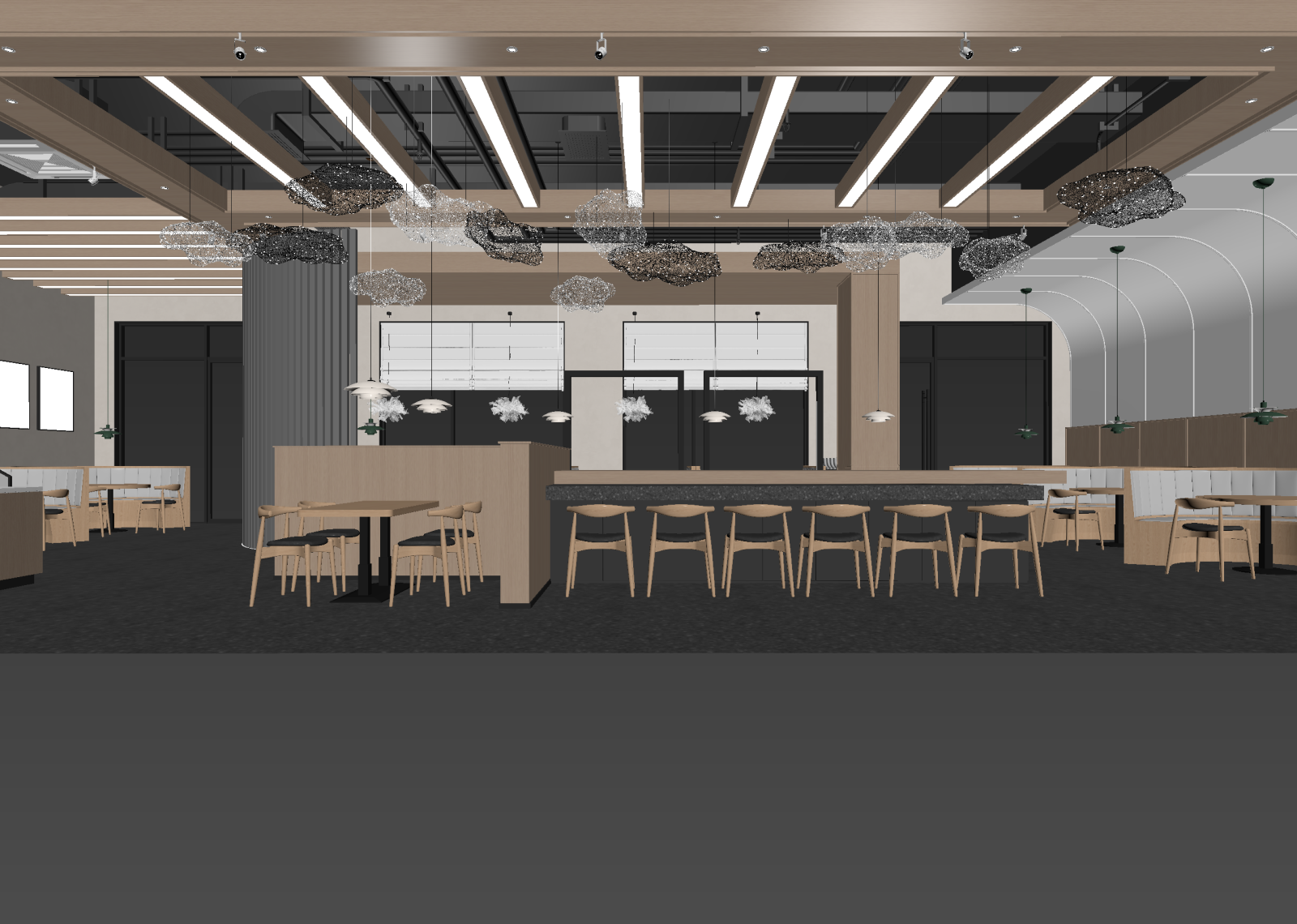 现代咖啡厅3D模型下载【ID:1214632534】