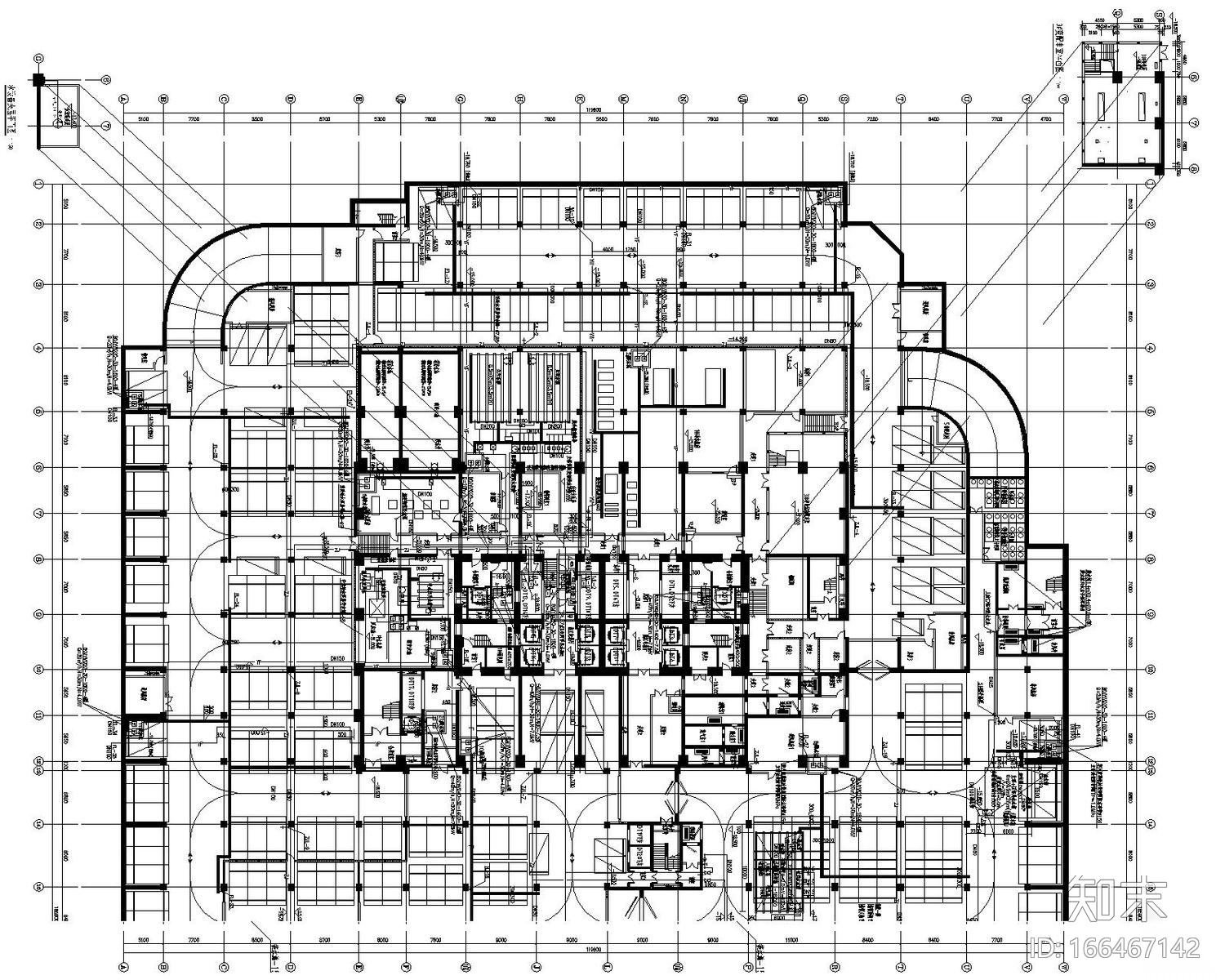 [海南]25万平超高层商务大厦给水中水湿式灭火系统施工...cad施工图下载【ID:166467142】