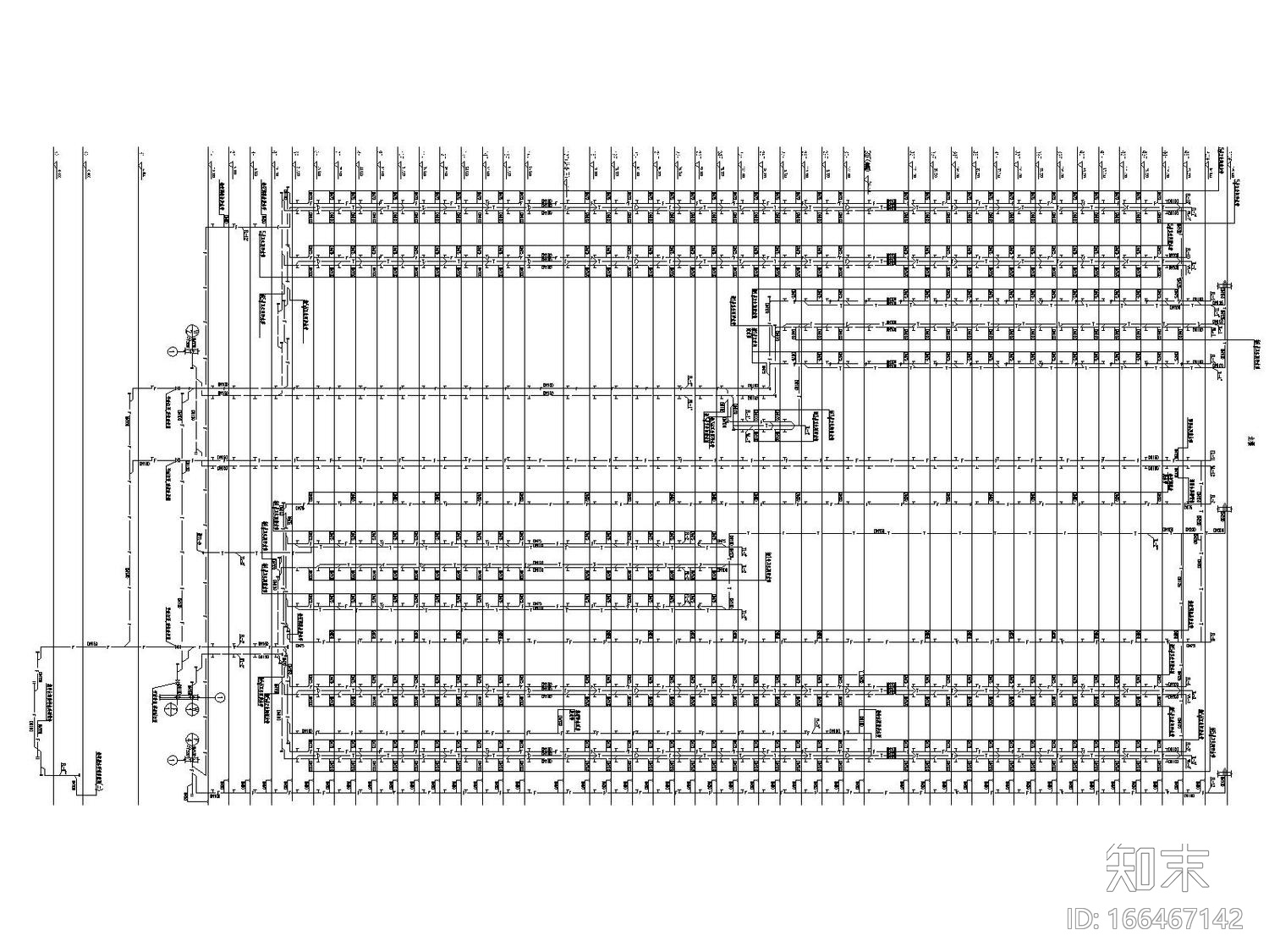 [海南]25万平超高层商务大厦给水中水湿式灭火系统施工...cad施工图下载【ID:166467142】