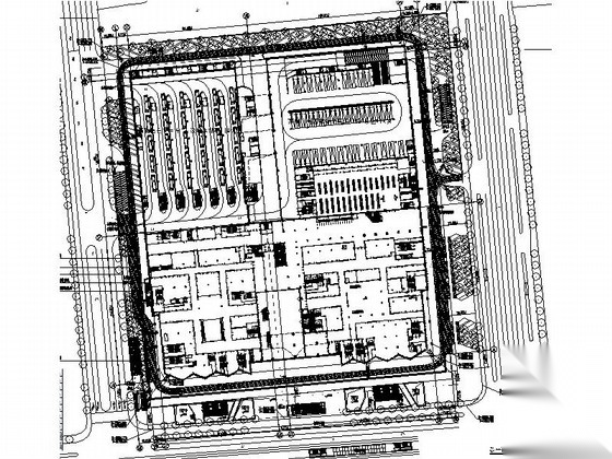 [苏州]五层汽车站综合客运枢纽建筑施工图cad施工图下载【ID:164867142】