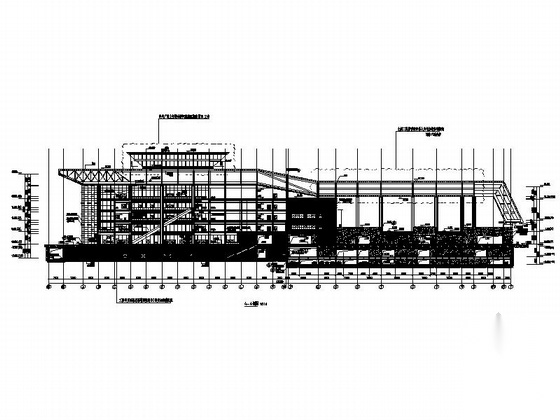 [苏州]五层汽车站综合客运枢纽建筑施工图cad施工图下载【ID:164867142】