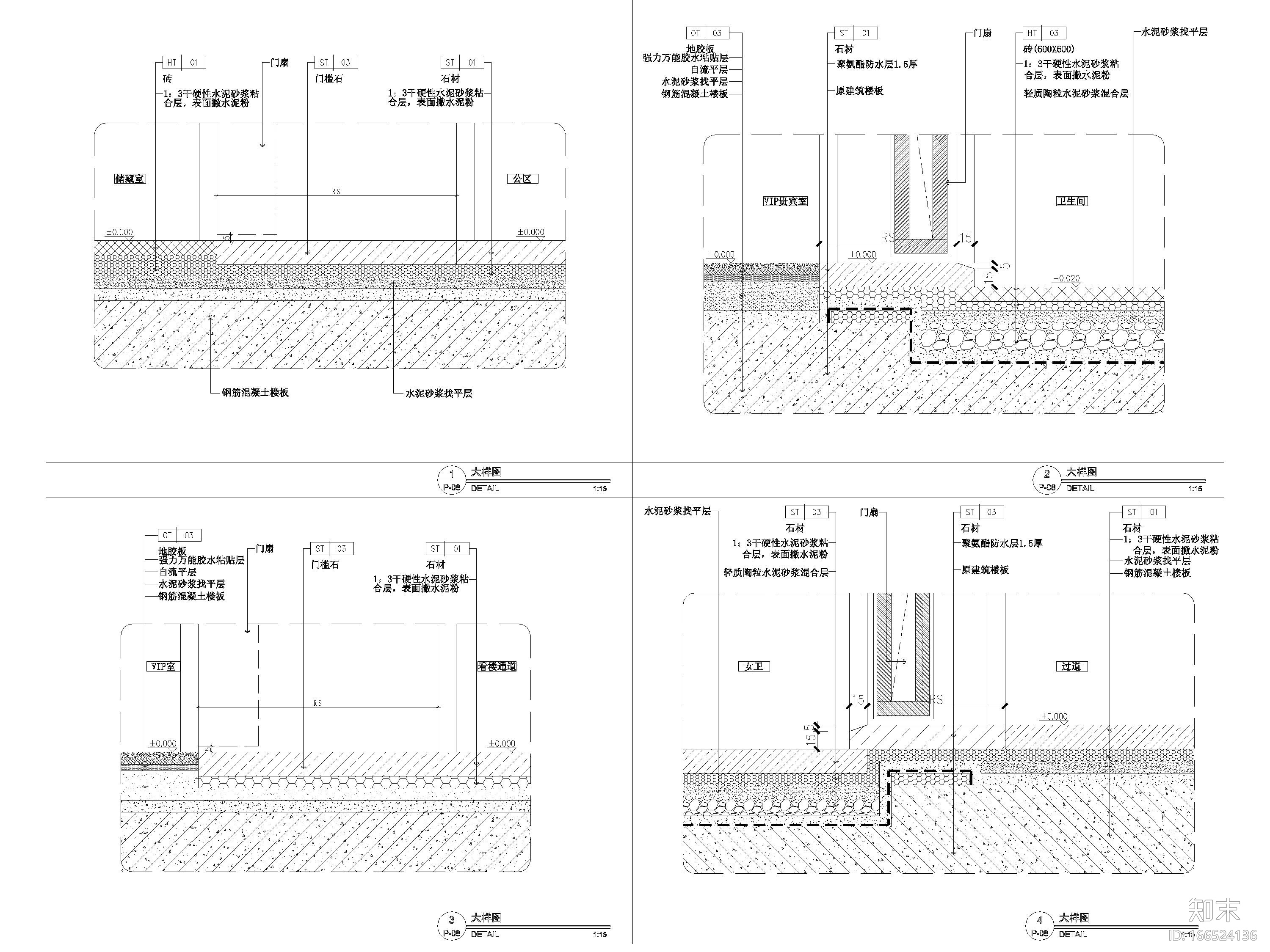 ​[海南]滨江海岸860㎡现代售楼处施工图cad施工图下载【ID:166524136】