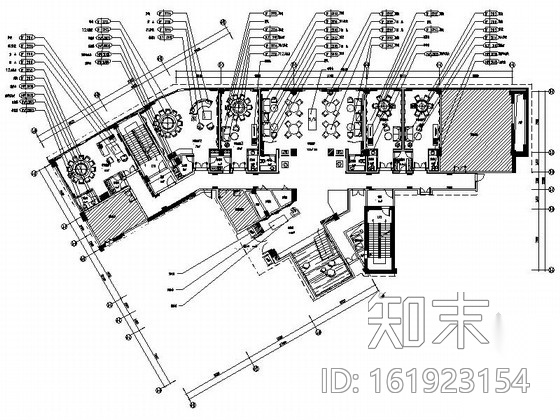 [山东]国际连锁超五星级酒店中餐厅设计施工图（含效果）cad施工图下载【ID:161923154】